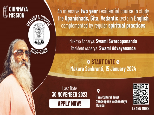 19th Sandeepany Vedanta Course